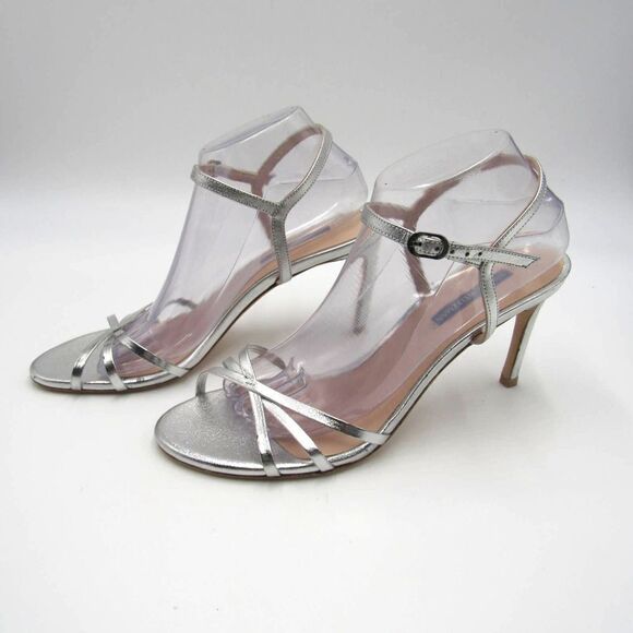 Stuart Weitzman Starla Metallic High-heel Strappy Sandals - Picture 4 of 7